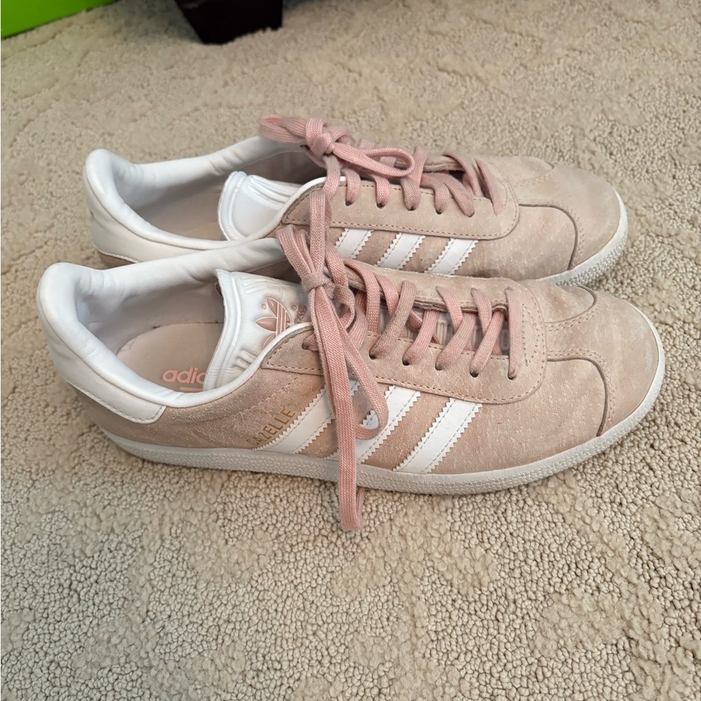 Pink Adidas Gazelles